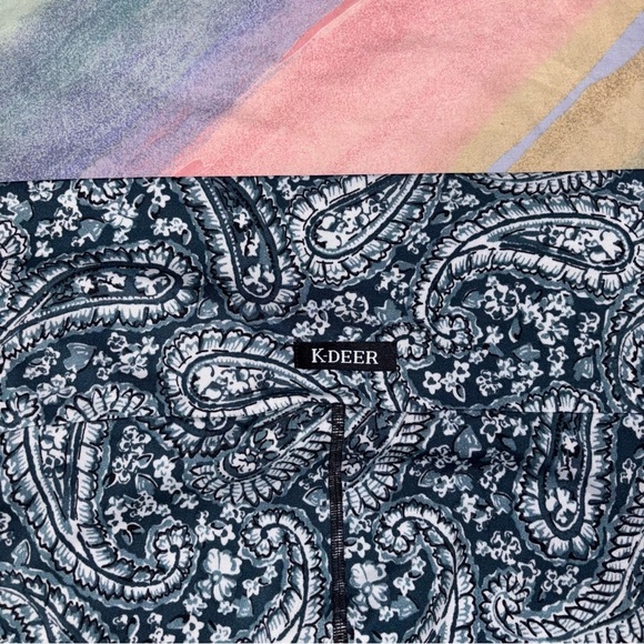 K Deer paisley leggings and crop top cross back set size 3XL leggings / 2XL top - Picture 9 of 9